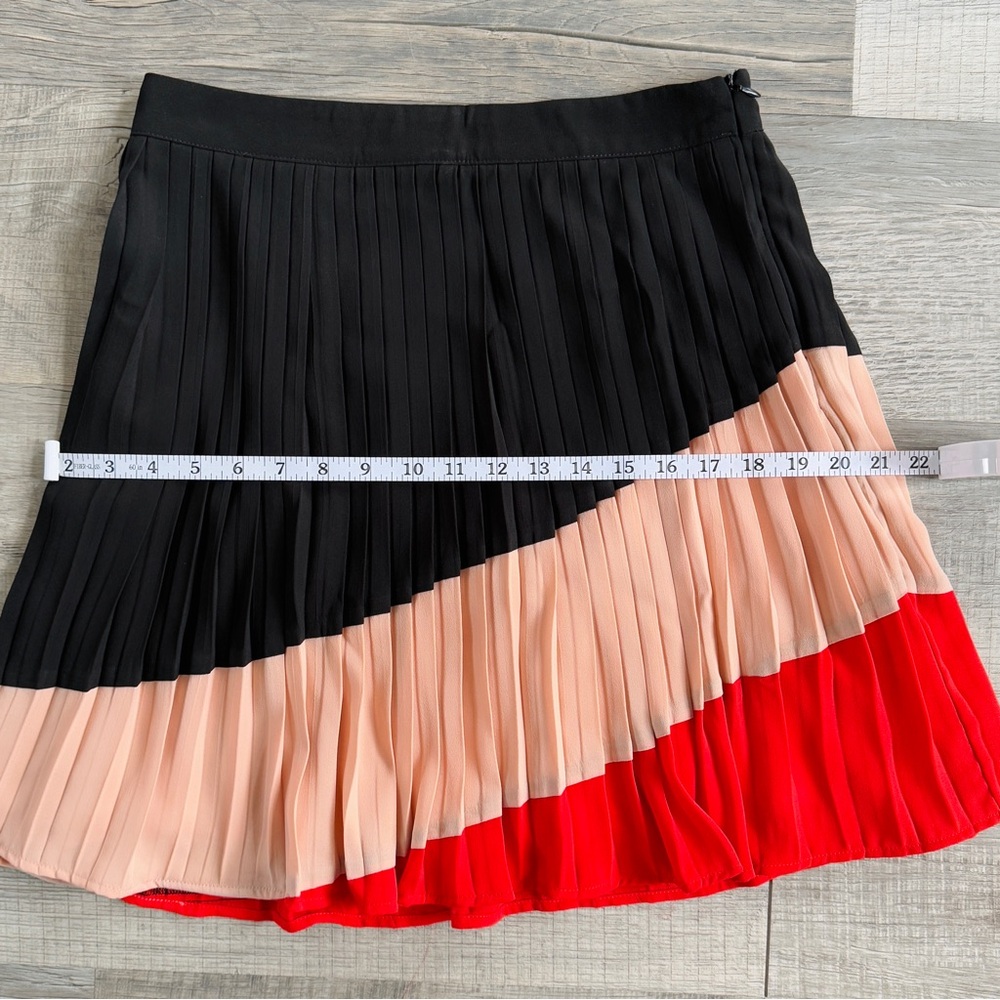 Anthropologie Maeve Sian colorblock pleated skirt (size S) - Picture 9 of 15